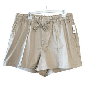 GAP Women's Size XL Beige Khaki Toggle Drawstring Utility Shorts NWT $50